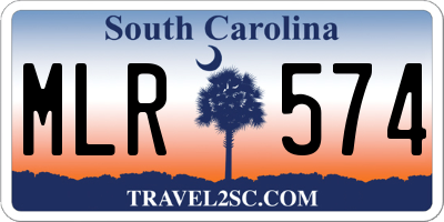 SC license plate MLR574
