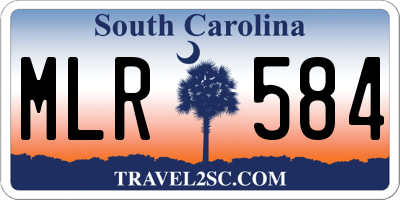 SC license plate MLR584