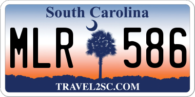 SC license plate MLR586