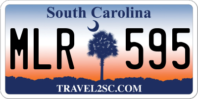 SC license plate MLR595