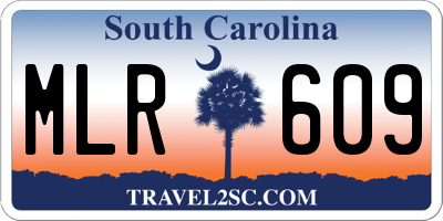 SC license plate MLR609