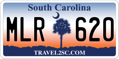 SC license plate MLR620