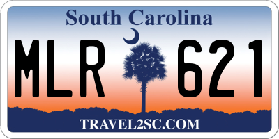 SC license plate MLR621
