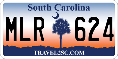 SC license plate MLR624