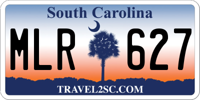SC license plate MLR627