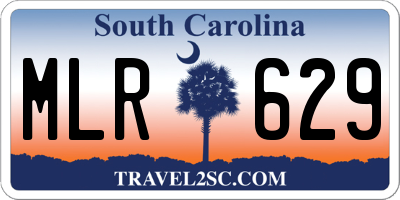 SC license plate MLR629