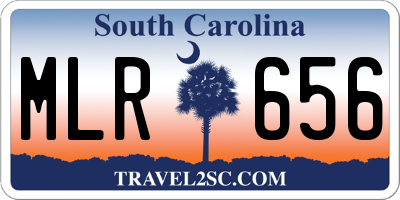 SC license plate MLR656