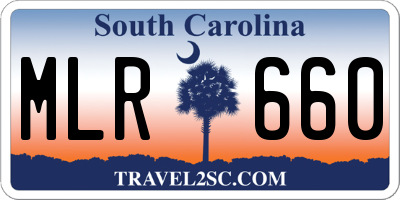 SC license plate MLR660