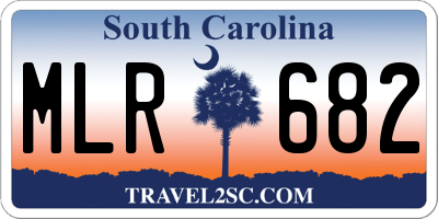 SC license plate MLR682