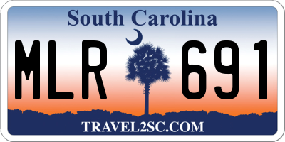 SC license plate MLR691
