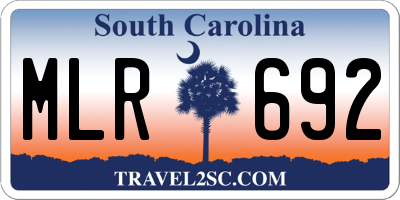 SC license plate MLR692