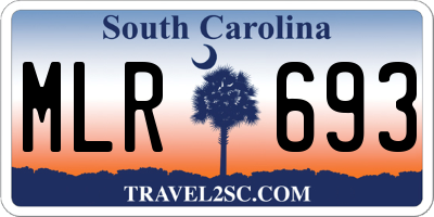 SC license plate MLR693