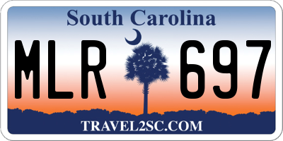 SC license plate MLR697