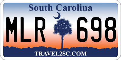 SC license plate MLR698