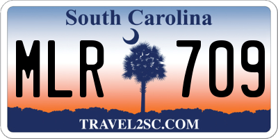SC license plate MLR709