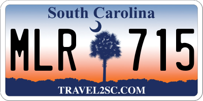 SC license plate MLR715