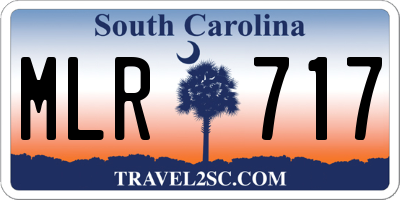 SC license plate MLR717