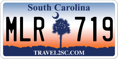SC license plate MLR719