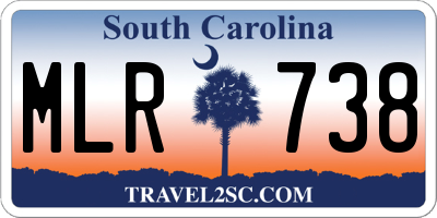 SC license plate MLR738