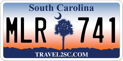 SC license plate MLR741