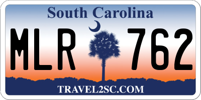 SC license plate MLR762
