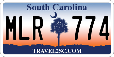 SC license plate MLR774