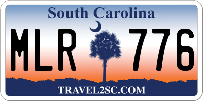 SC license plate MLR776