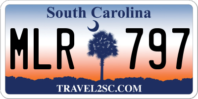 SC license plate MLR797