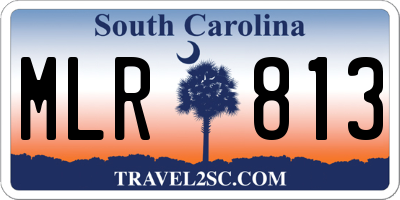 SC license plate MLR813