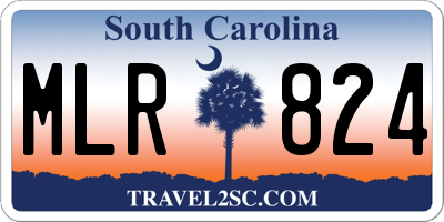 SC license plate MLR824