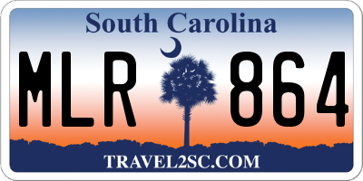 SC license plate MLR864