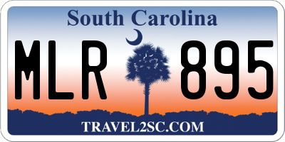 SC license plate MLR895