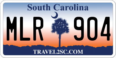 SC license plate MLR904