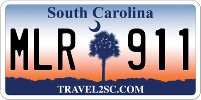 SC license plate MLR911
