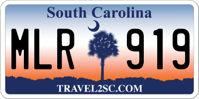 SC license plate MLR919