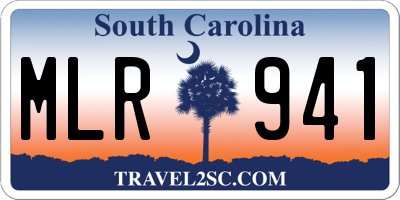 SC license plate MLR941