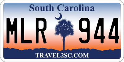 SC license plate MLR944