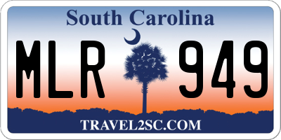 SC license plate MLR949