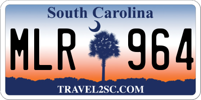 SC license plate MLR964