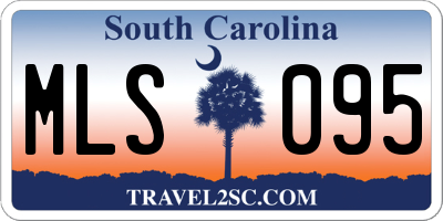 SC license plate MLS095