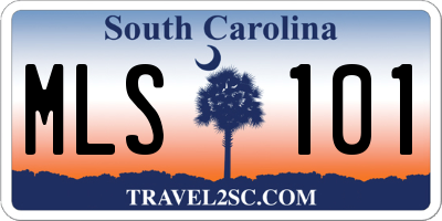 SC license plate MLS101