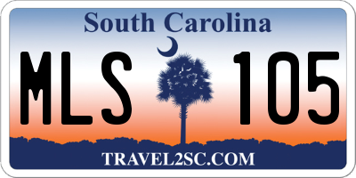 SC license plate MLS105
