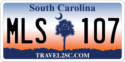 SC license plate MLS107