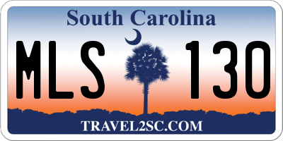 SC license plate MLS130