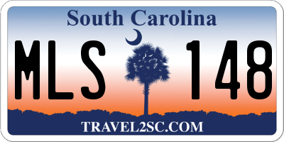 SC license plate MLS148