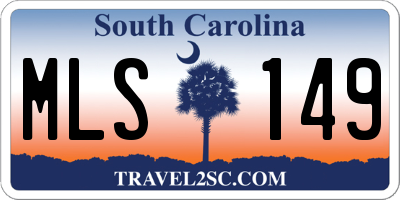 SC license plate MLS149
