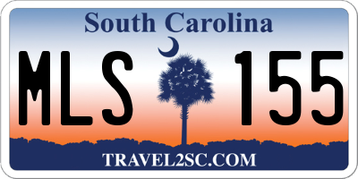 SC license plate MLS155