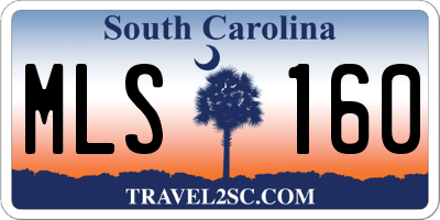 SC license plate MLS160