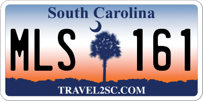SC license plate MLS161