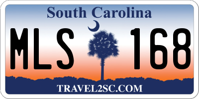 SC license plate MLS168